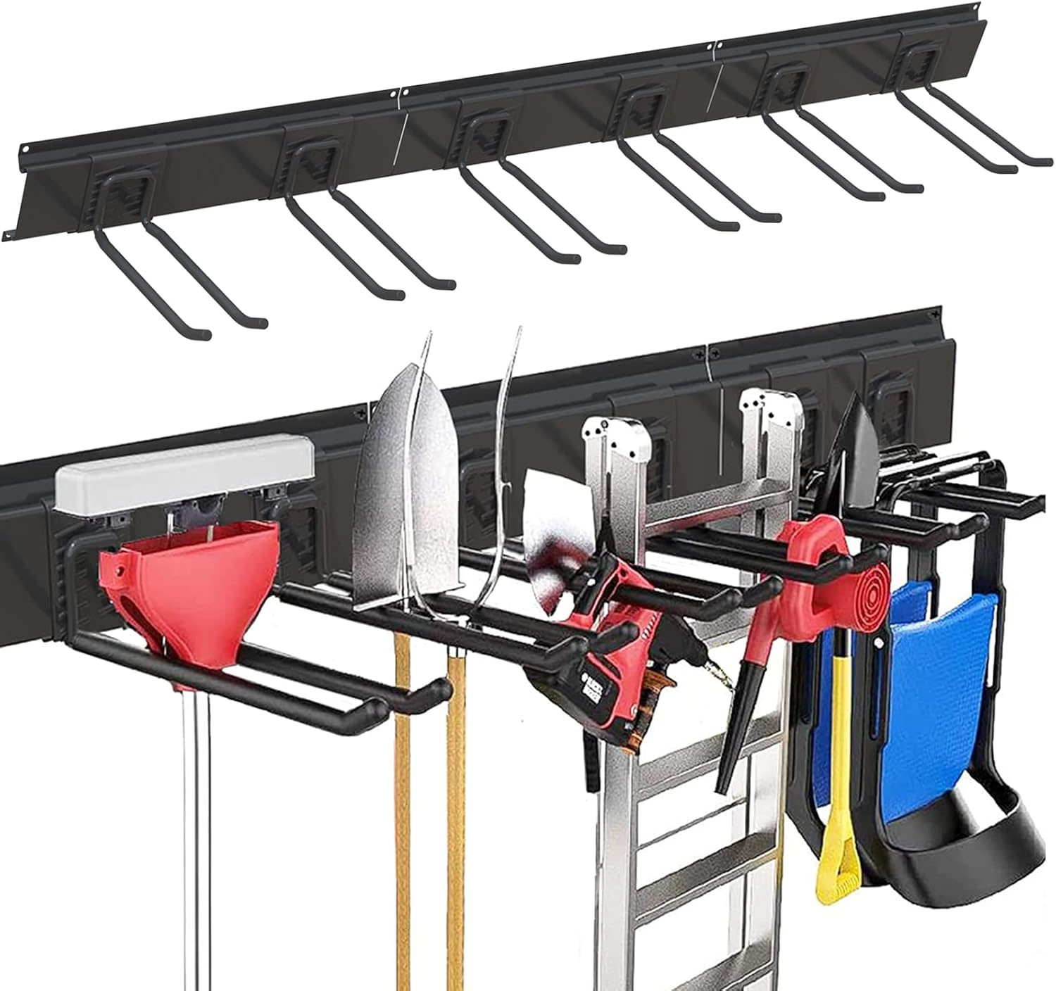 ROMATIA Garage Tool Organizer Wall Mount，Heavy Duty Tool