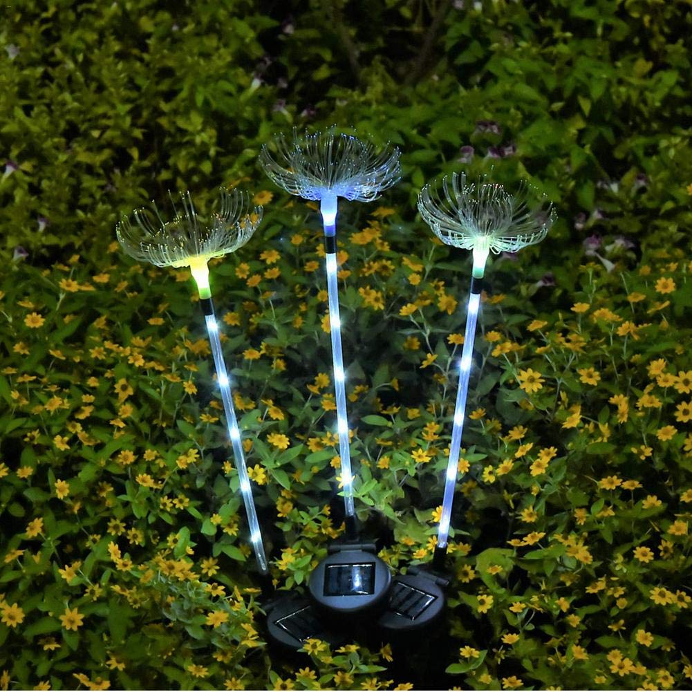 iFlymisi Solar 7 Color Dandelion Lamp,Dandelion LightCycle LED Fiber Light(2v)