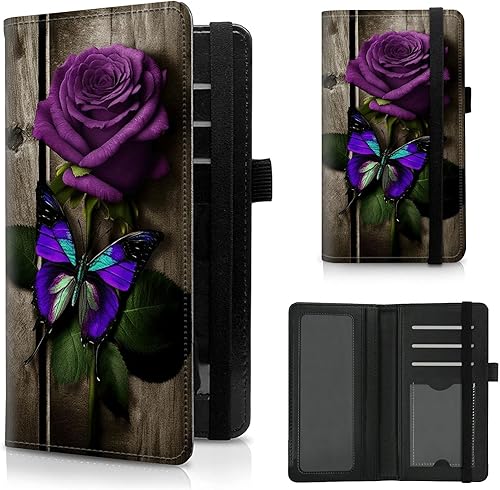 Vista 58 de Funda para chequera personal con diseño de tortuga marina verde, funda de piel sintética para hombres y mujeres, con ranuras para tarjetas, soporte