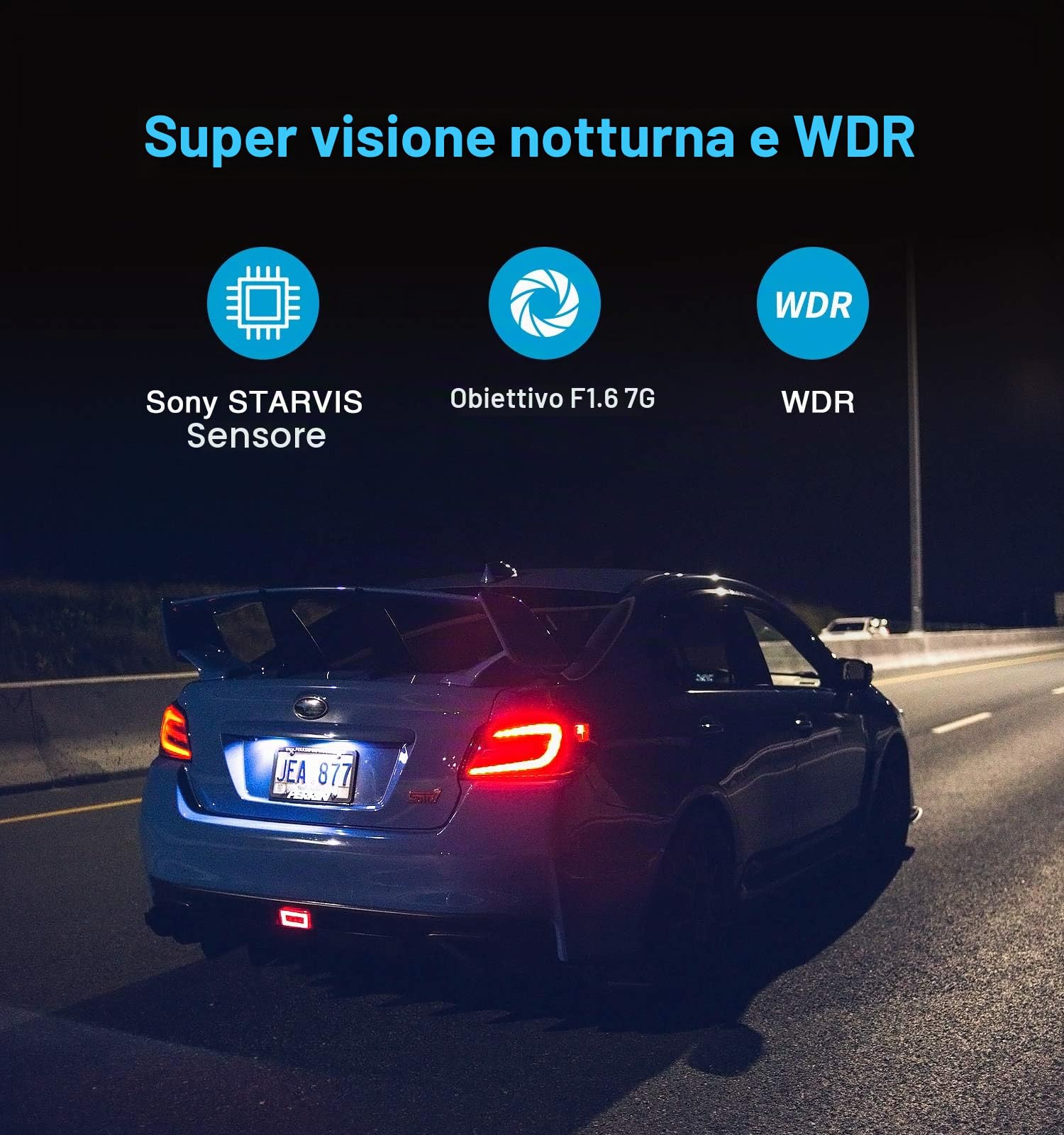 VIOFO A129 DUO Dash Cam 1080P per Auto WIFI 5GHz Veloc, GPS Logge Telecamera Auto Doppia Front + Rear, FHD con 2'' LCD Schermo, Parcheggio Mode 48h, Sony Sensor, Registrazione Continua