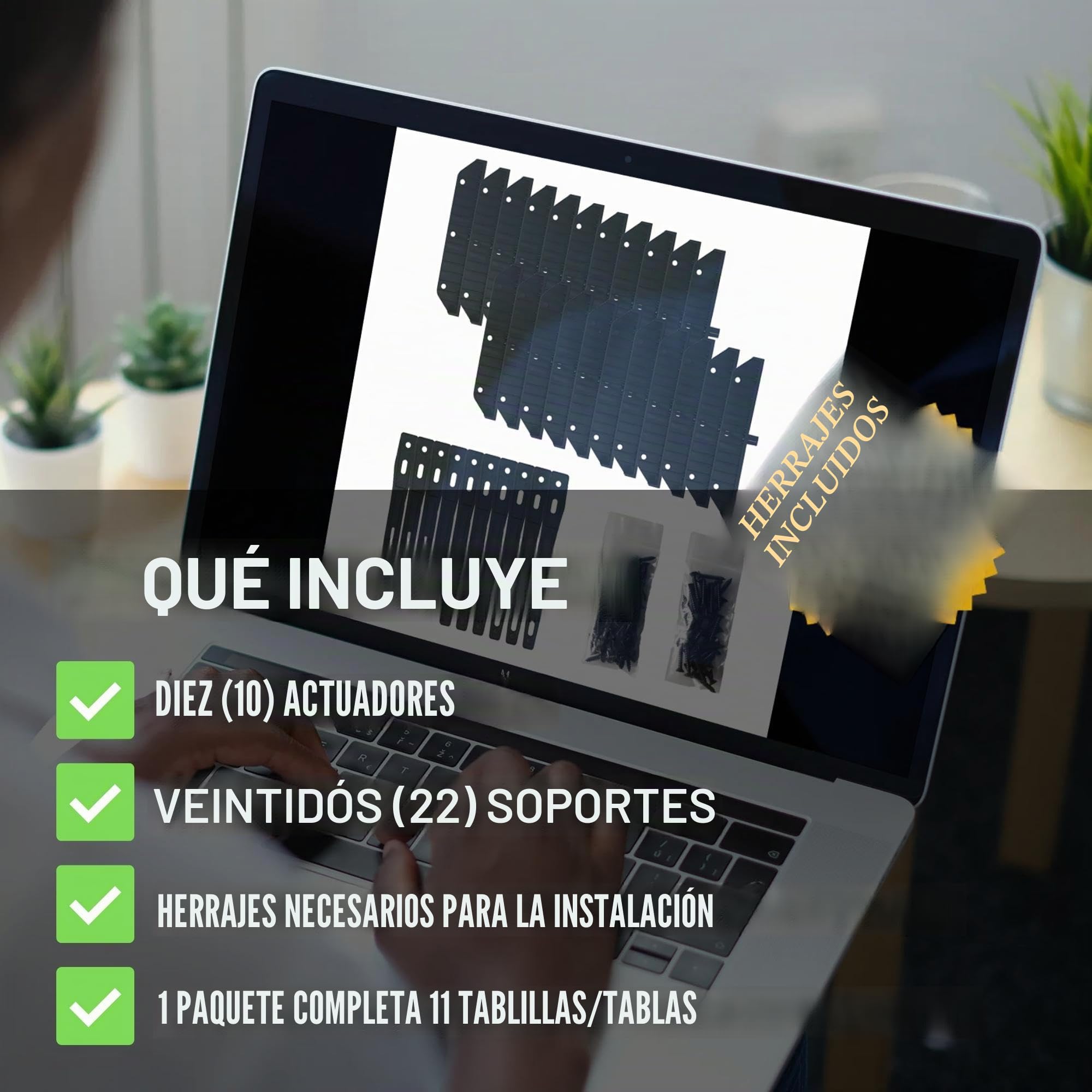 Nuvo Iron LSB48 - Sistema de persianas y persianas, Kit de Herramientas (diseñado para Uso de hasta 48 Pulgadas de Ancho)