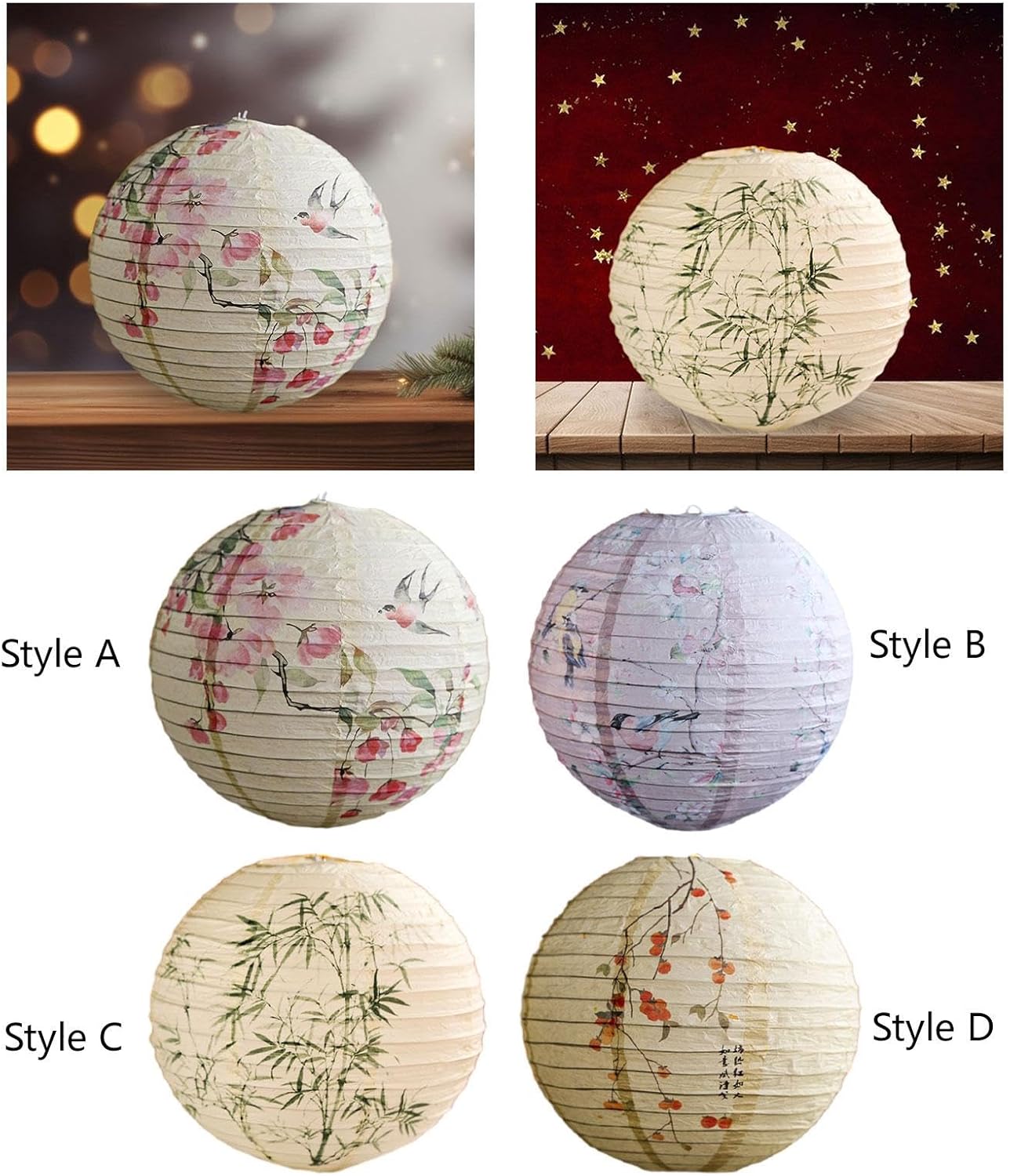 Chinese Paper Lantern Traditional for Holiday Mid Autumn Festival Photo Prop Style A Home & Garden | Greeting Cards & Party Supply | Party Supplies | Party Decorations'