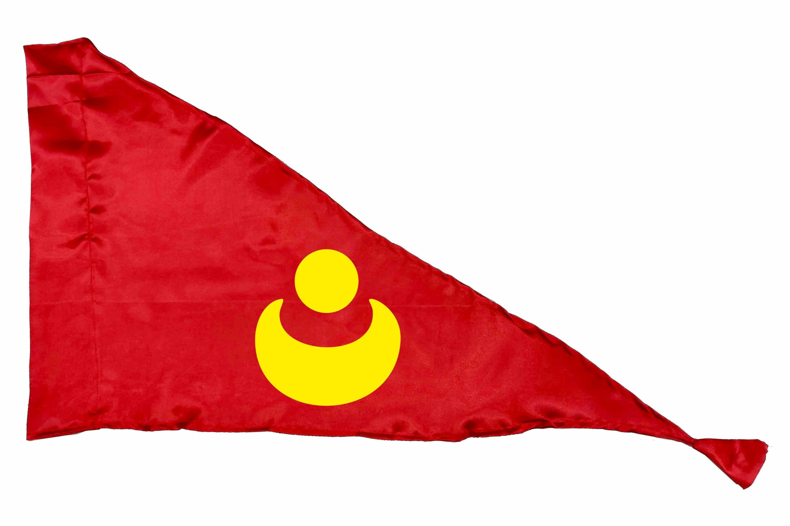 La Jarden® Sacred Rise Flag – Puri Jagannath Pataka / Dhwaja (3 × 4.5 ft / 36 × 54 in) | श्री जगन्नाथ दिव्य पताका | Bright & Shiny Satin dark Red for Temple, Terrace & Rath Yatra Display Flag (Pack of 1) (Red Flag Yellow Print, Large 3x4.5 feet)-image-32