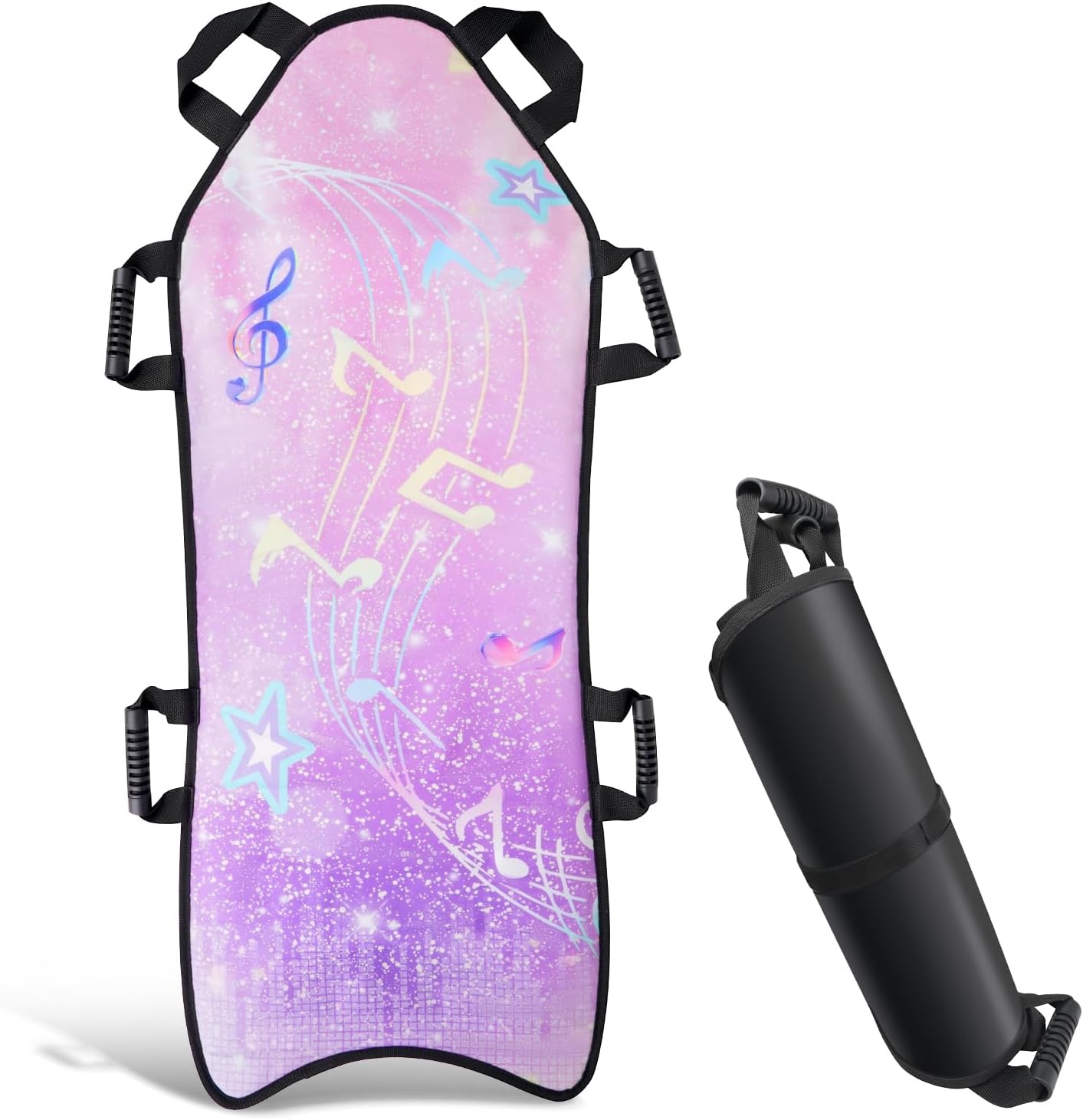 45" x 18" Foldable Snow Sled for Adults & Kids,Winter Snow Sleds with Handles for Steering, Portable Winter Sled for Snow Riding & Tobogganing