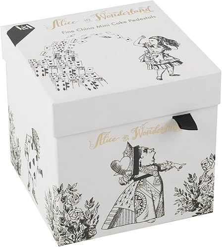 Miniatura 9 de Victoria & Albert Alice in Wonderland - Taza y platillo de café expreso, 1 unidad (paquete de 1), color blanco