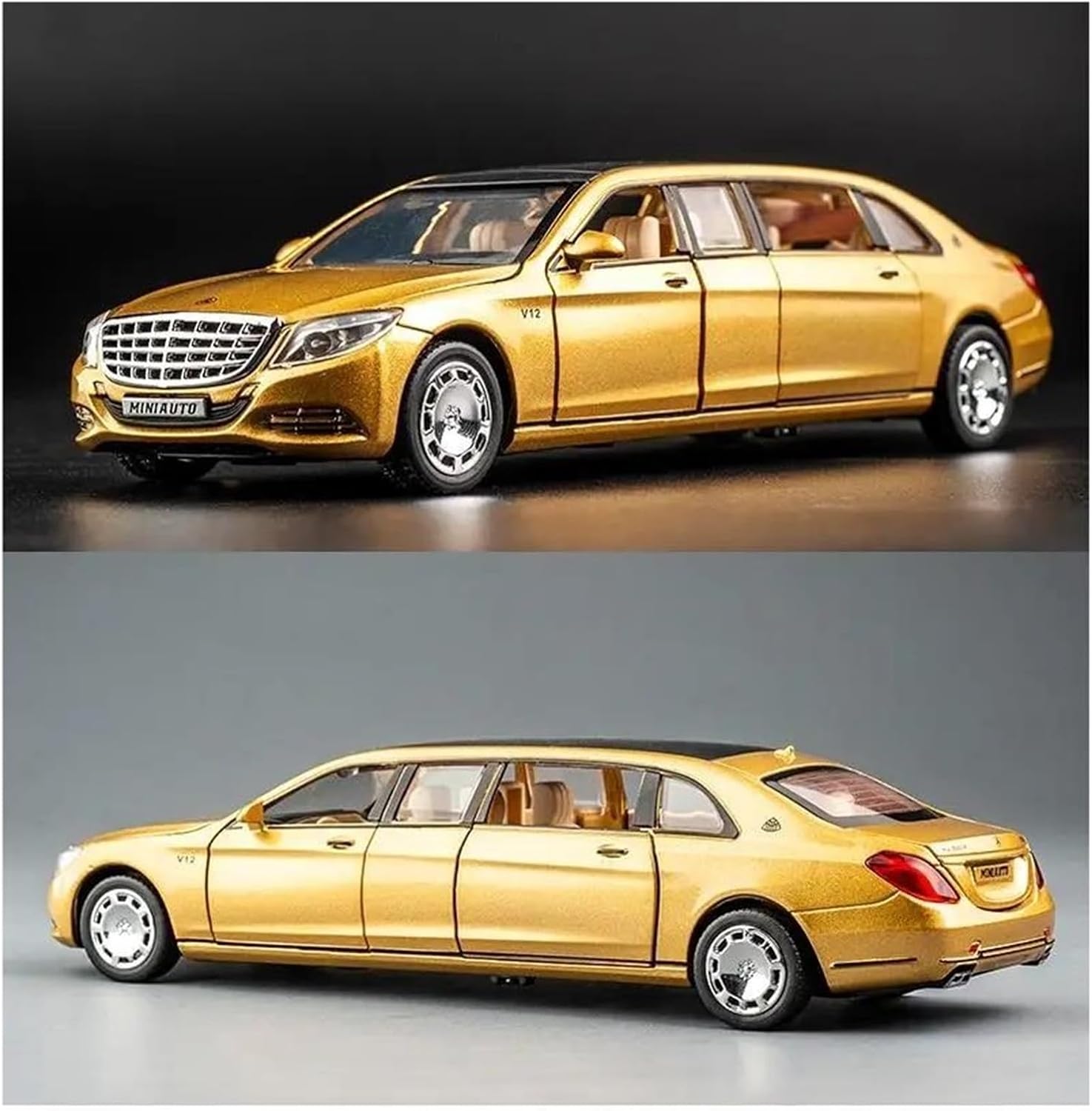 Scale car Model 1/32 for S650 Car Model Diecast Alloy Metal Collection Souvenirs Gift Ornaments Put in Display Cabinet Suitable for Display(Metallic)