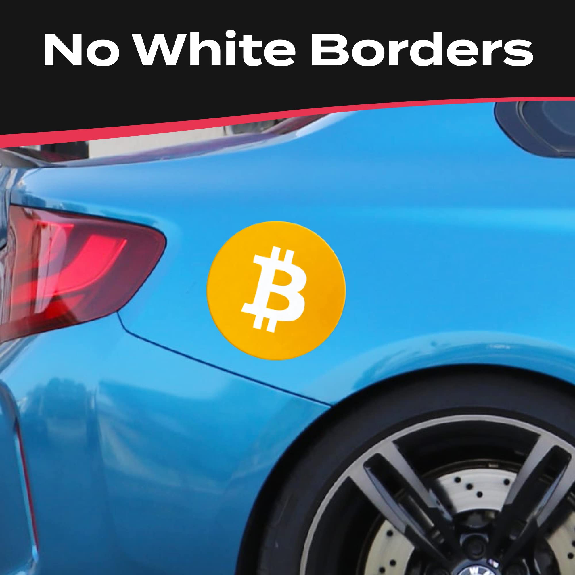 Amazon.co.jp: Stickios ビットコインバンパーステッカー 4.6x4.6インチ 米国製 BTCロゴビニールデカール 車 窓 壁 店舗用  ビットコインステッカー : 車＆バイク