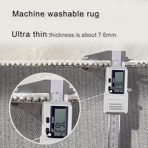 Miniatura 8 de Alfombra grande de leopardo marrón para sala de estar, comedor, alfombra moderna abstracta lavable de 5 x 8 pies, antideslizante, estampado de