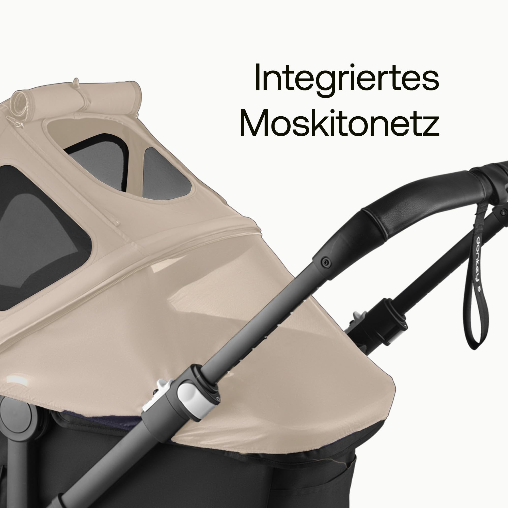 Bugaboo Donkey 6 Sonnendach ausziehbar wasserabweisend kompatibel Desert Taupe