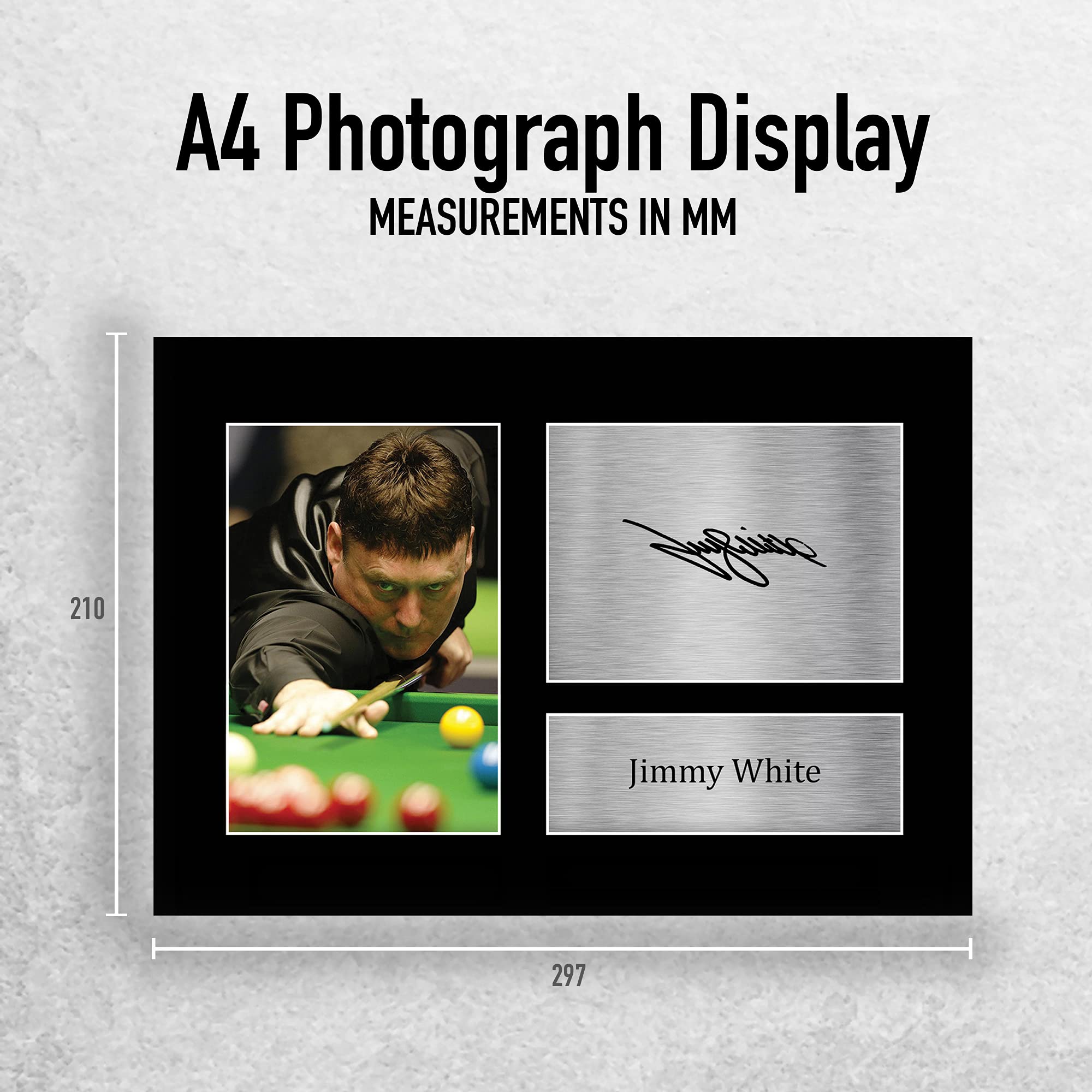 HWC Trading Ronnie O'Sullivan Gift Signed FRAMED A4 Printed