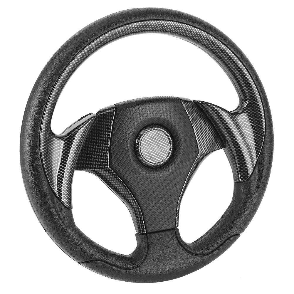 Kierownica 320 Mm, Lekka PU dla Wygodnego Chwytu (Carbon Texture)