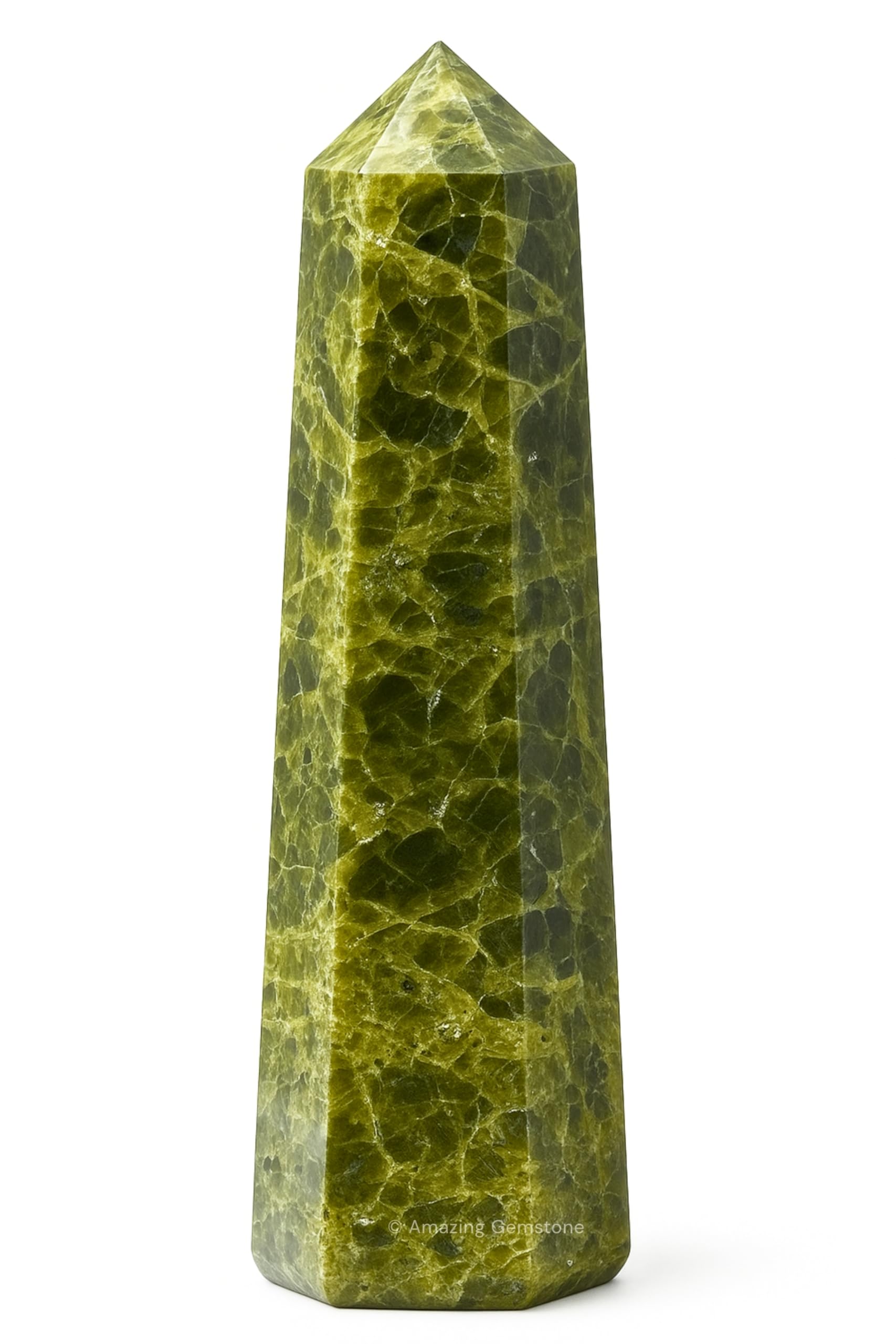 Amazing Gemstone Green Tourmaline in Matrix Crystal Towers - Natural Healing Crystal Point Obelisk for Reiki Healing and Crystal Grid (2" to 3" INCH)