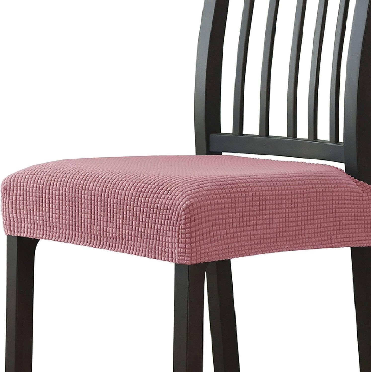 NMVAWIPT Chair Seat Covers, Jacquard Stretchable Removable Washable Slipcovers For Kitchen, Universal Fit(10#,6pcs)