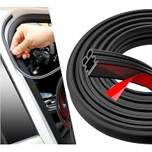 Car Door Seal Strip, 53.47ft Soundproof Double Layer Auto Window Weather Stripping, Universal Trunk Edge Seal Strip Self Adhesive Weatherstrip for Cars Trucks SUVs RVs