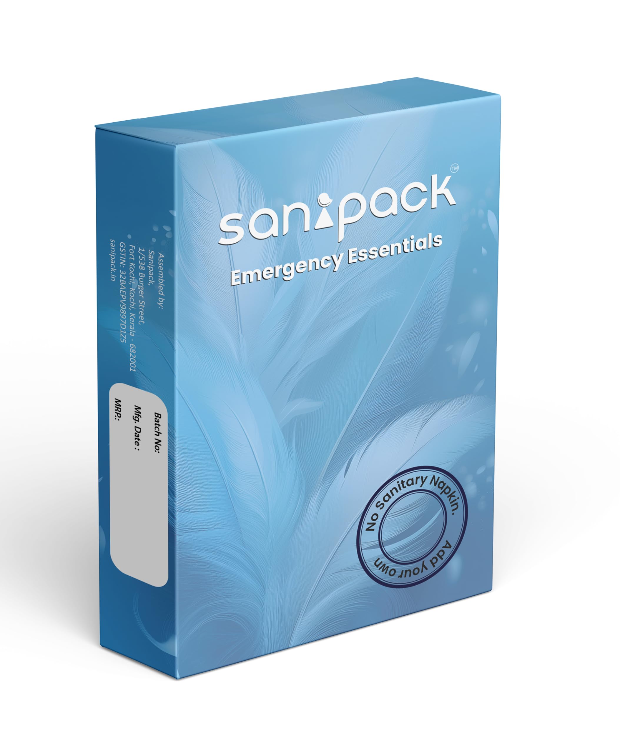Sanipack™ Hygiene Kit for Women - Emergency Essentials | Travel-Friendly Personal Care Box with Toilet Seat Cover, Sanitiser, Tissue, Soap, Wipe & More | Compact, Emergency Hygiene | Pack of 5-image-44