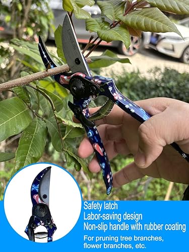 Miniatura 5 de Tijeras de podar, pala grande para tierra, rastrillo de suciedad, aflojamiento y poda diario de jardinería, antideslizantes y duraderas, regalo para