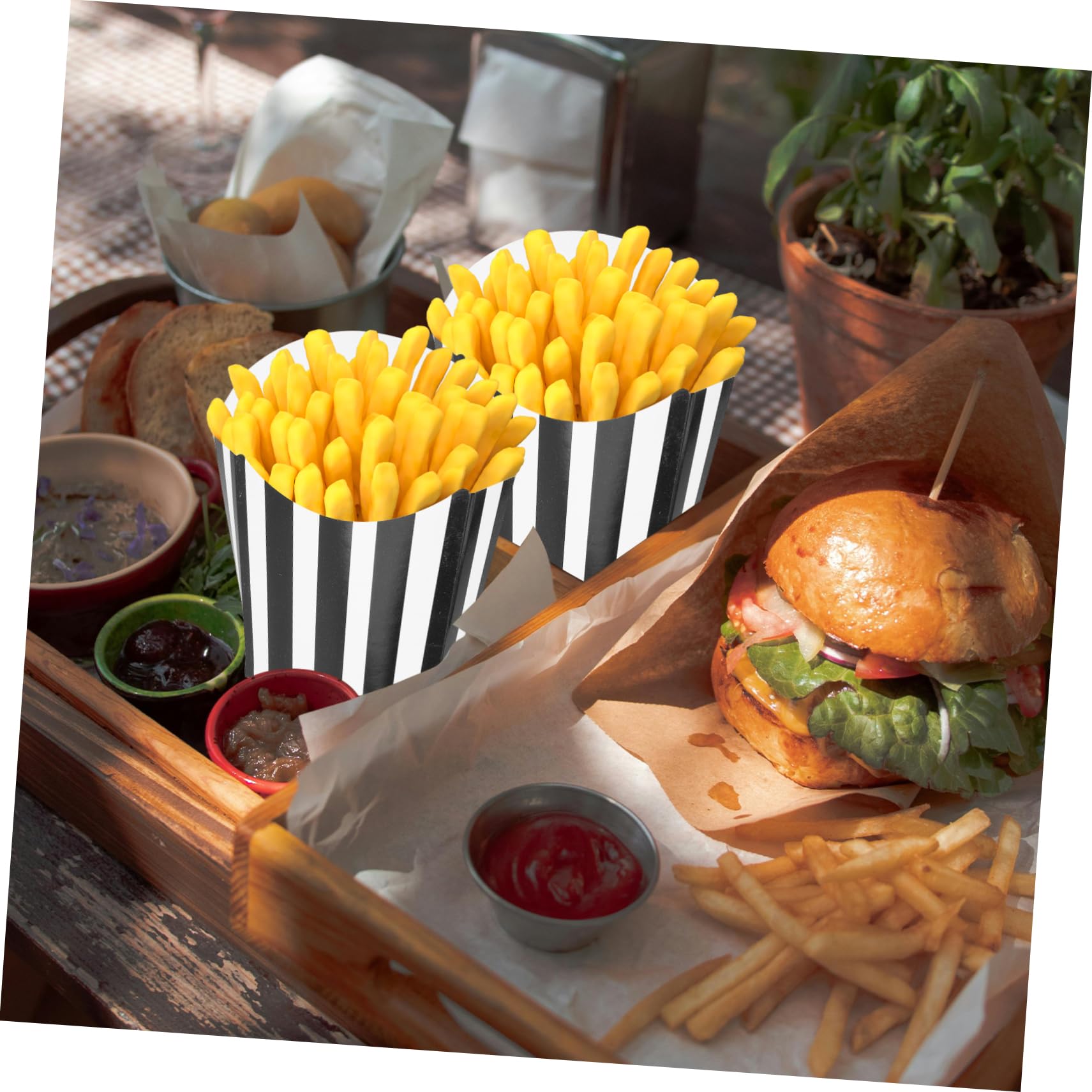 SOLUSTRE 50pcs Movie Night Popcorn Holders Paper Party Snack Boxes for Birthday Decorations