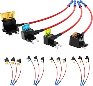 Low Profile Mini Micro2 Fuse Taps Automotive Car Add a Circuit Fuse Kit 12V ATO ATC ATM APM Fuse Adapter Jumper Connector -16 Sets