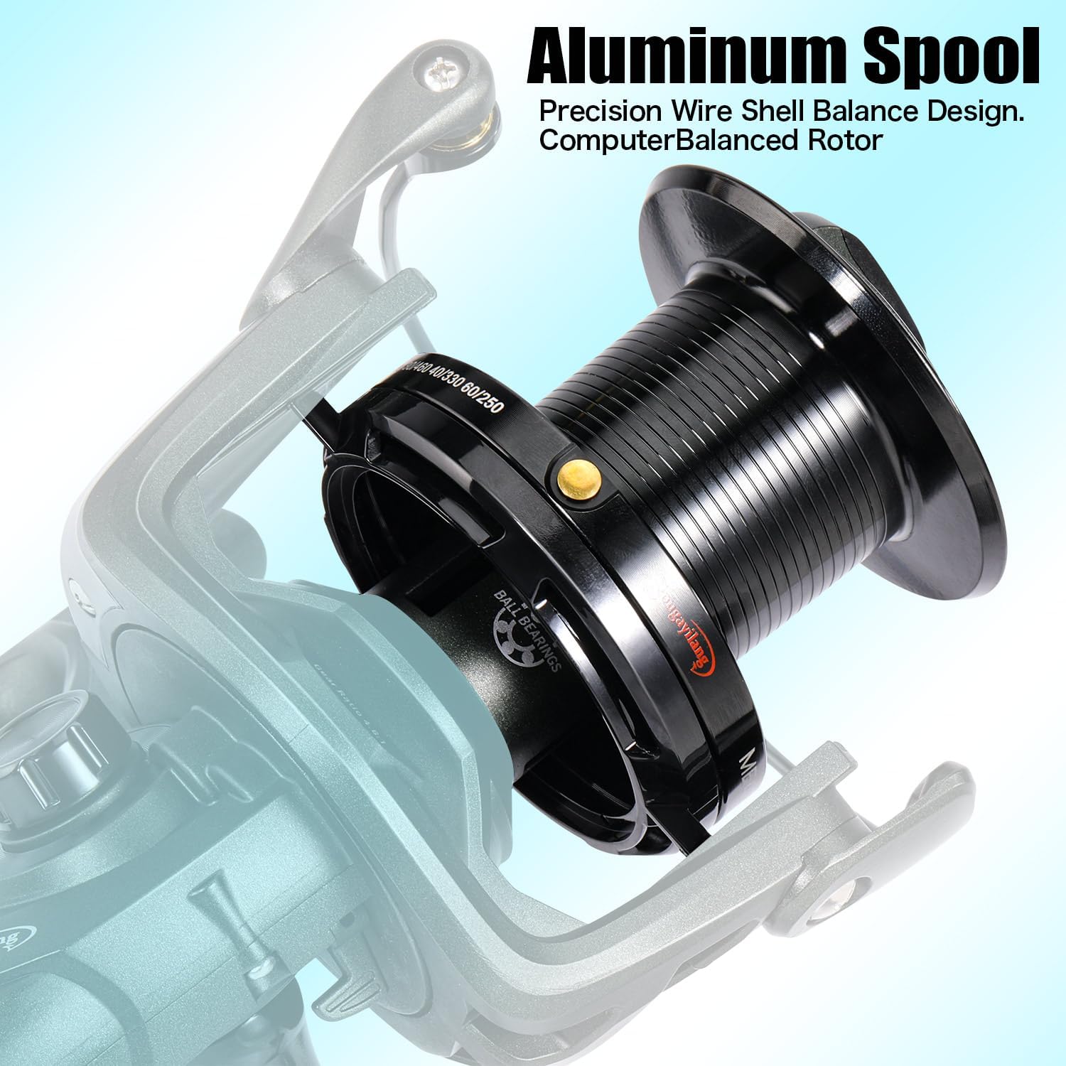 Sougayilang ME430 Carp Reel,11000/12000 Large Line Capacity Surf/Carp Fishing Reels,13+1BB Smooth Powerful Carp Reels 4.6:1 Gear Ratio for Saltwater Freshwater 5 71O74AGa7aL. AC SL1500