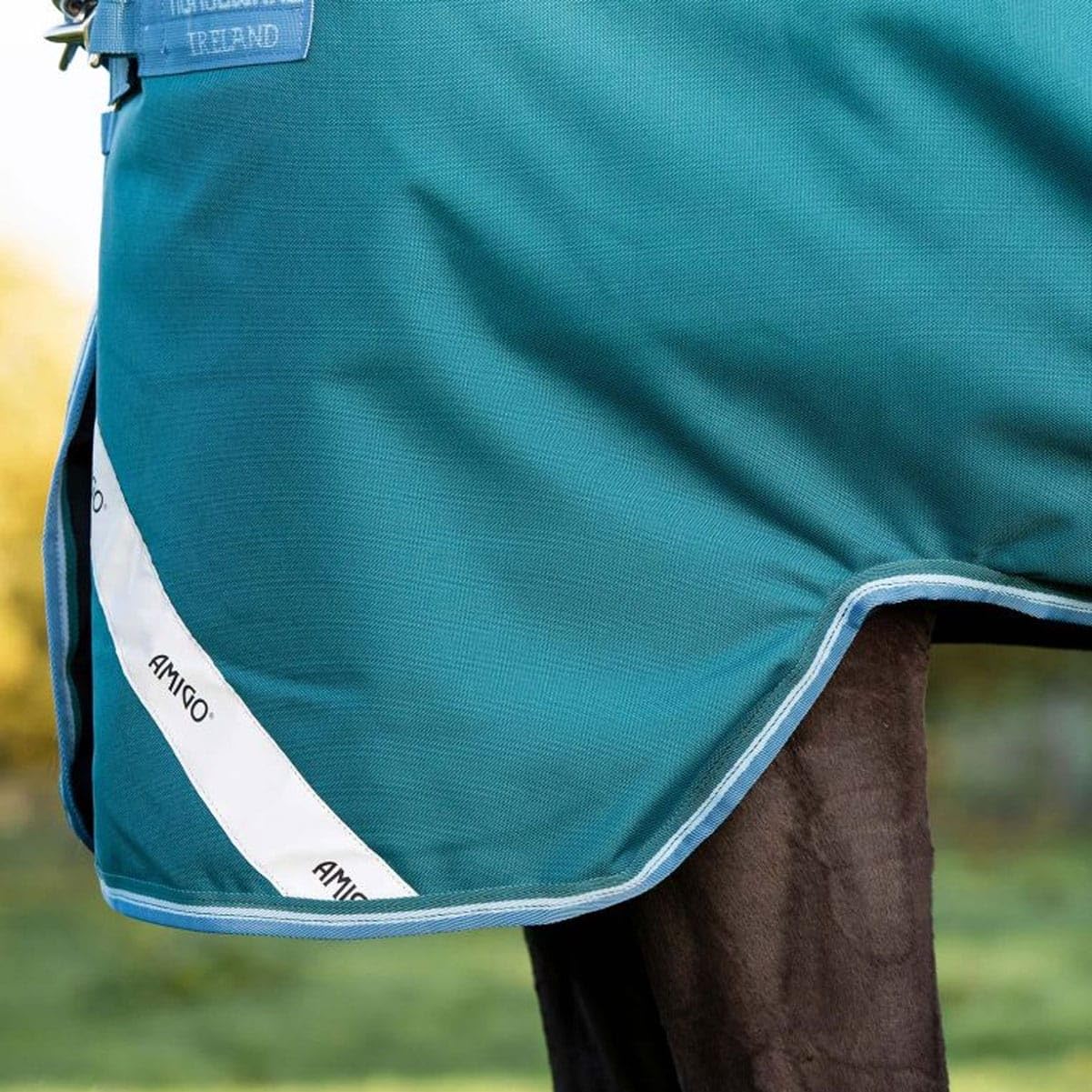 Horseware Manta para Caballos Invierno Cubierta exterior Caballo 400g con cuello Amigo Bravo 12 Plus Heavy