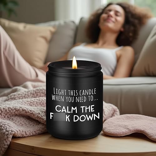 Miniatura 4 de Miracu Velas perfumadas calmantes, calman el f plumón, divertida vela para aliviar la ansiedad, regalos para aliviar el estrés para mujeres,