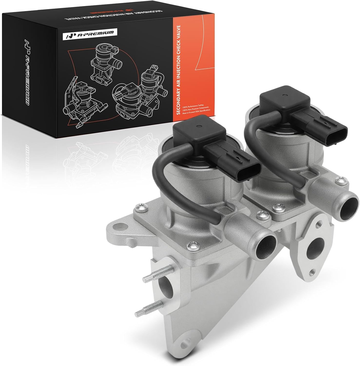 A-Premium Secondary Air Injection Check Valve Compatible with Toyota Tundra 2007 2008 2009 2010 4.0L, Air Pump Check Control Valve