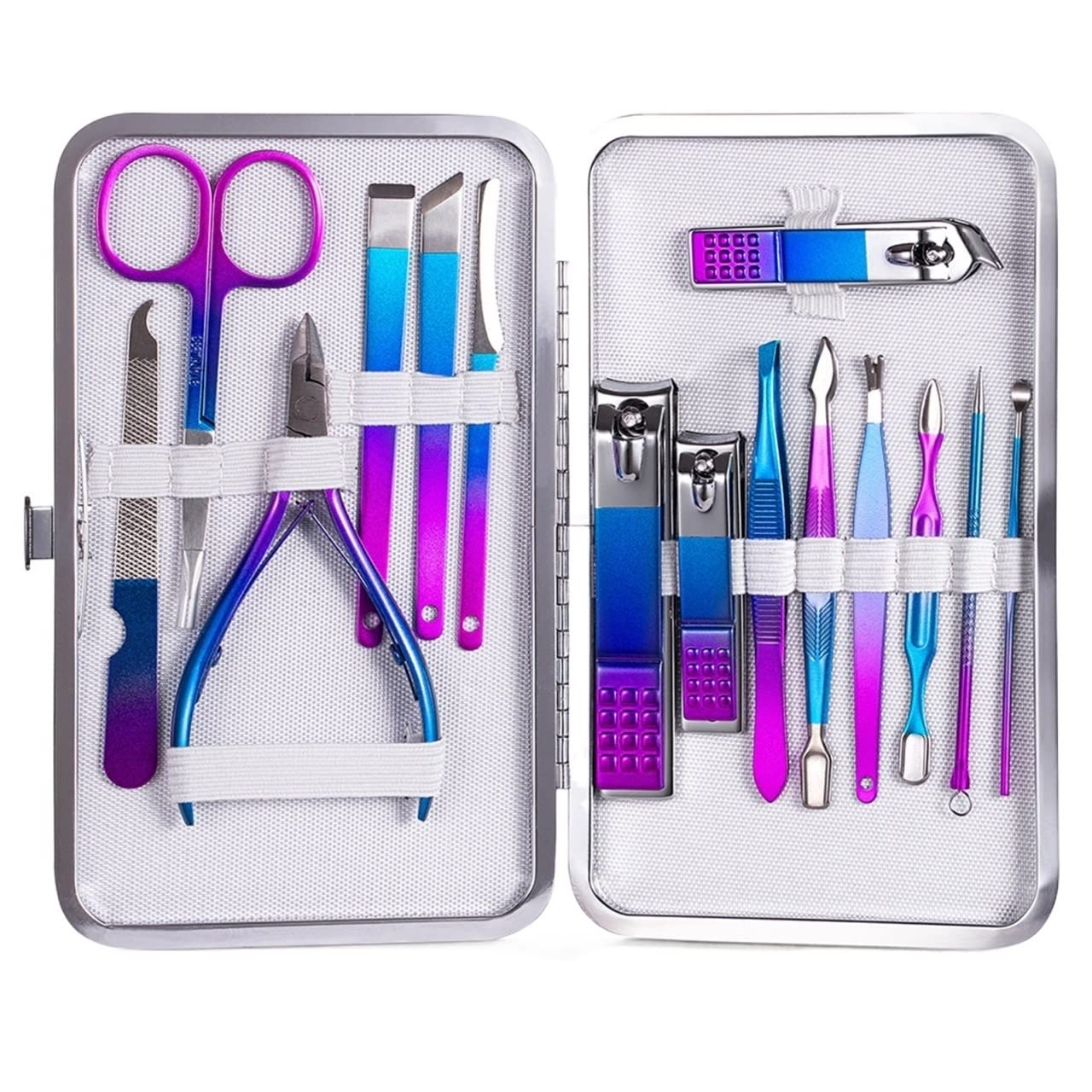Coupe-ongles ciseaux de pédicure ensemble en acier contre ongles incarnés