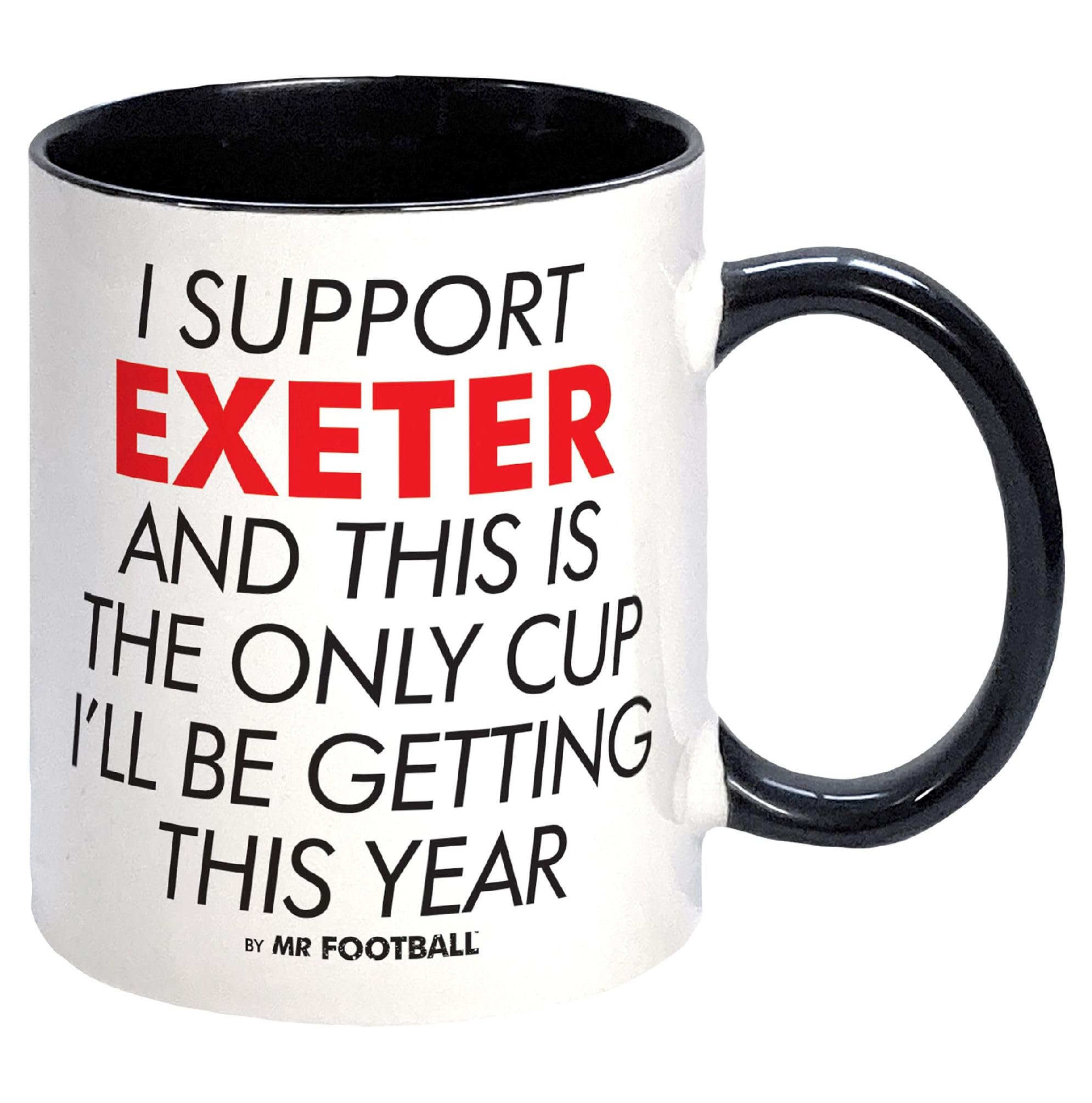I Support Exeter City and This is only Cup -Gift Boxed Mug Present idea for Fan Supporter