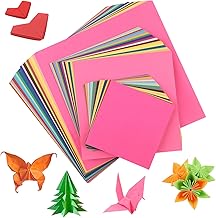 Origami Papier, 300 Blatt Faltpapier Bunt, 20x20 & 15x15 & 10x10CM, 70 g/m² Doppelseitig Quadratisch für DIY Bastelprojekte, Kinder & Erwachsene (20 Farben)