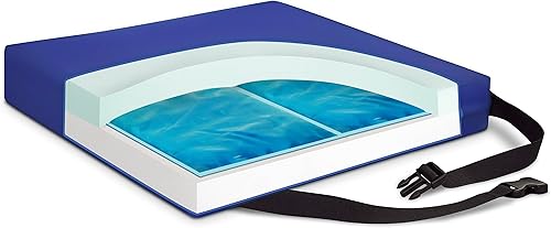 Miniatura 25 de NYOrtho Cojín de asiento para silla de ruedas, firme, antideslizante, resistente al agua para aliviar la presión, ideal para sillas de ruedas, Cojín