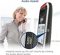 Vista 4 de AT&T BL102-2 DECT 6.0 - Juego de 2 teléfonos inalámbricos para el hogar con contestador