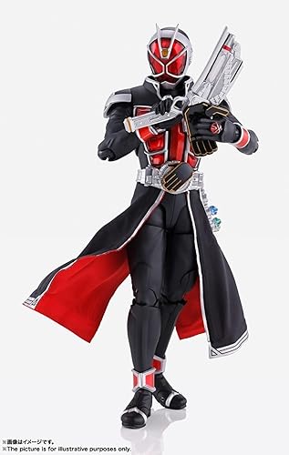Miniatura 3 de S.H. Figuarts (método de tallado de hueso verdadero) Kamen Rider Wizard Flame Style 10th Anniversary Version, aprox. 5.7 pulgadas (5.709 in), ABS y