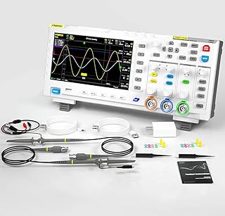 QDTimes DSO FNIRSI-1014D Desktop Oscilloscope 100MHZ*2 1GS/s 2 in 1 Dual Channel Digital Oscilloscope 10MHZ Signal Generator