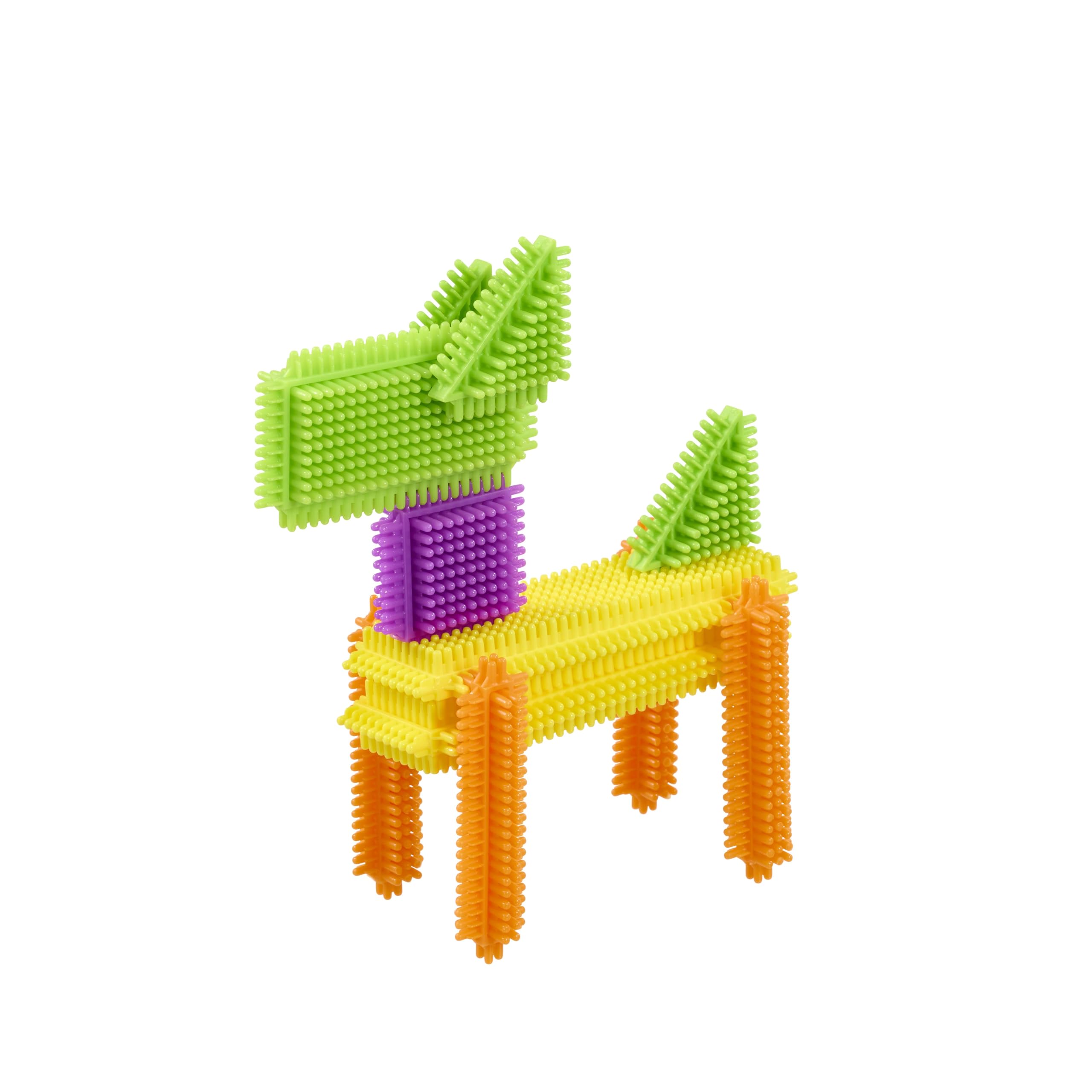 Stickle Bricks Big Bag – Kleinkinder-Bausteine zum Stecken & Stapeln in bunten Formen & Farben – kreatives Spielen mit STEM-Lernspaß – Tasche inkl., ab 18 Monaten