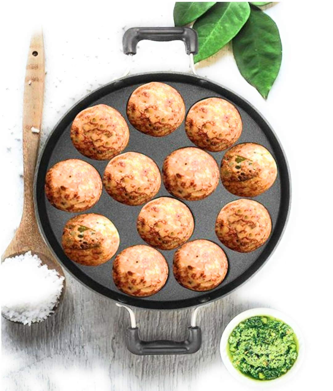 Litti Maker 12 Cavity (Appam Maker with Lid)