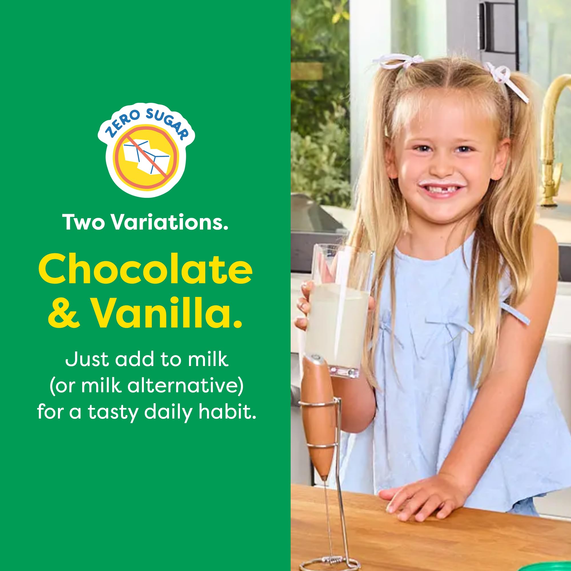 HIYA Kids Greens + Superfoods Powder, Chocolate, 55+ Whole-Foods, 0g Sugar — Amazon image 6