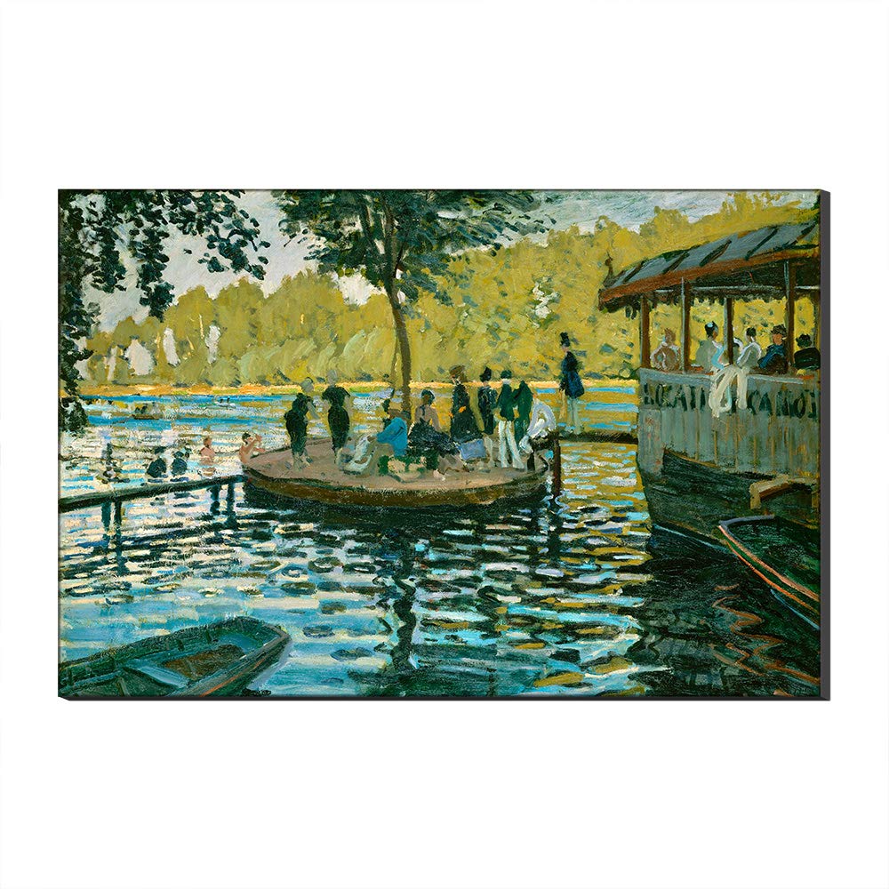 Toile Claude Monet Les Bains de la Grenouillère : créez une ambiance sereine au salon