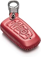 Vista 12 de Vitodeco Funda de piel para llave inteligente con llavero compatible con Ford (modelos 2018 - 2026) - 5 botones, marrón