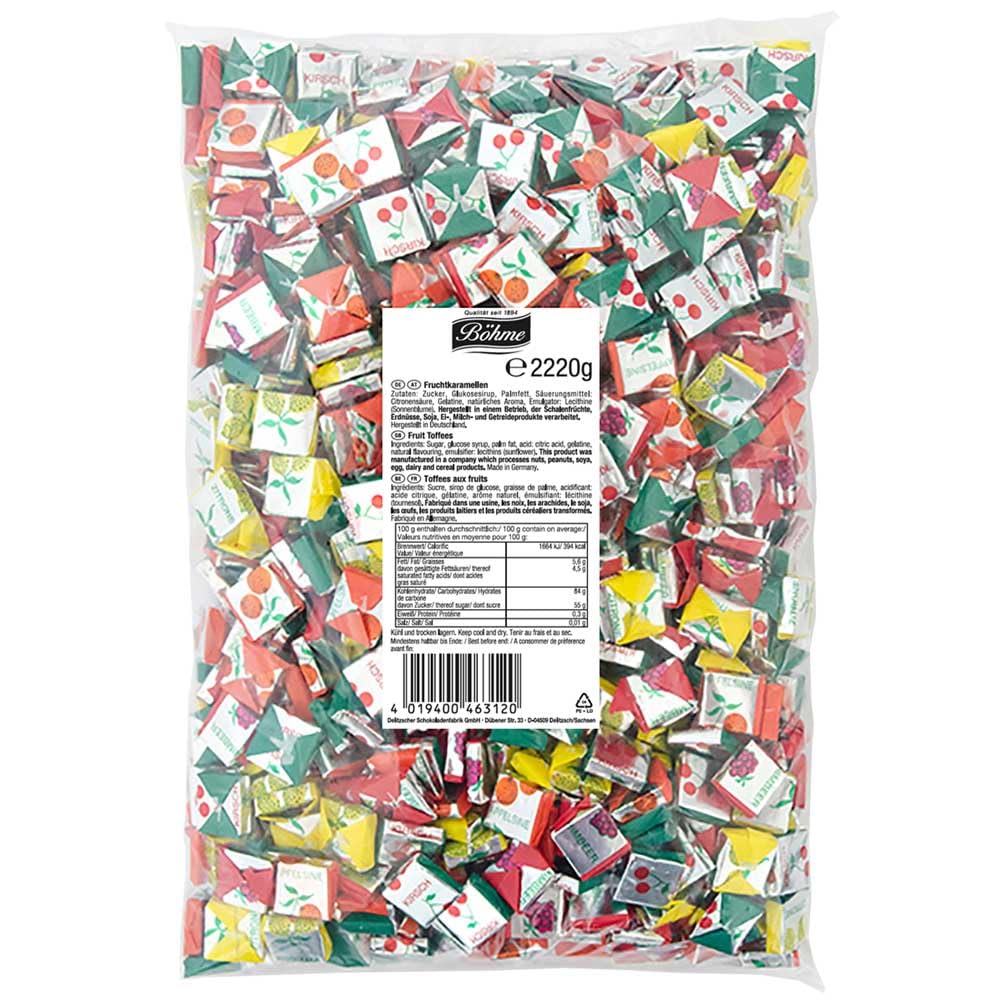Böhme Fruchtkaramellen, 5er Pack (5 x 2220 g) bekannt von Fasching Karneval Praxen