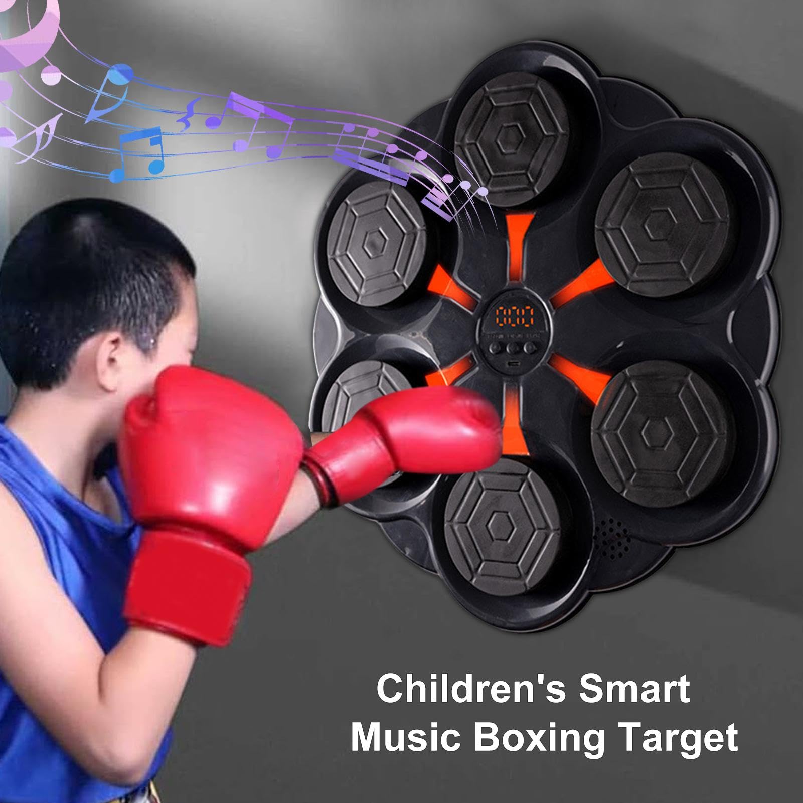 Macchina Da Boxe Musicale | Tappetino Da Boxe A Parete | Allenamento Per Adulti E Bambini