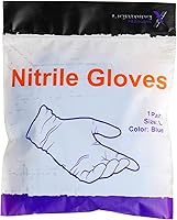 Vista 4 de Lightning X - Par de guantes de examen de nitrilo Empaquetados individualmente, 50 guantes, 25 pares, bolsa con cierre resellable, grande