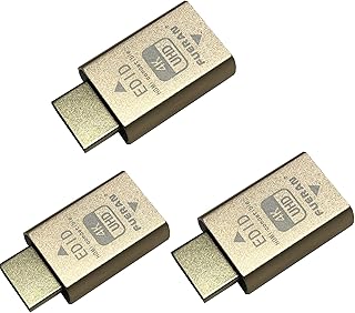 FUERAN HDMI Signal stabilizer (EDID Lock Screen) Mac Thunderbolt Through DDC EDID Emulator for use with Video splitters,AV Receiver ã€Switches and Extenders (fit-Headless) 4k-3840x2160@60Hz (3pack)