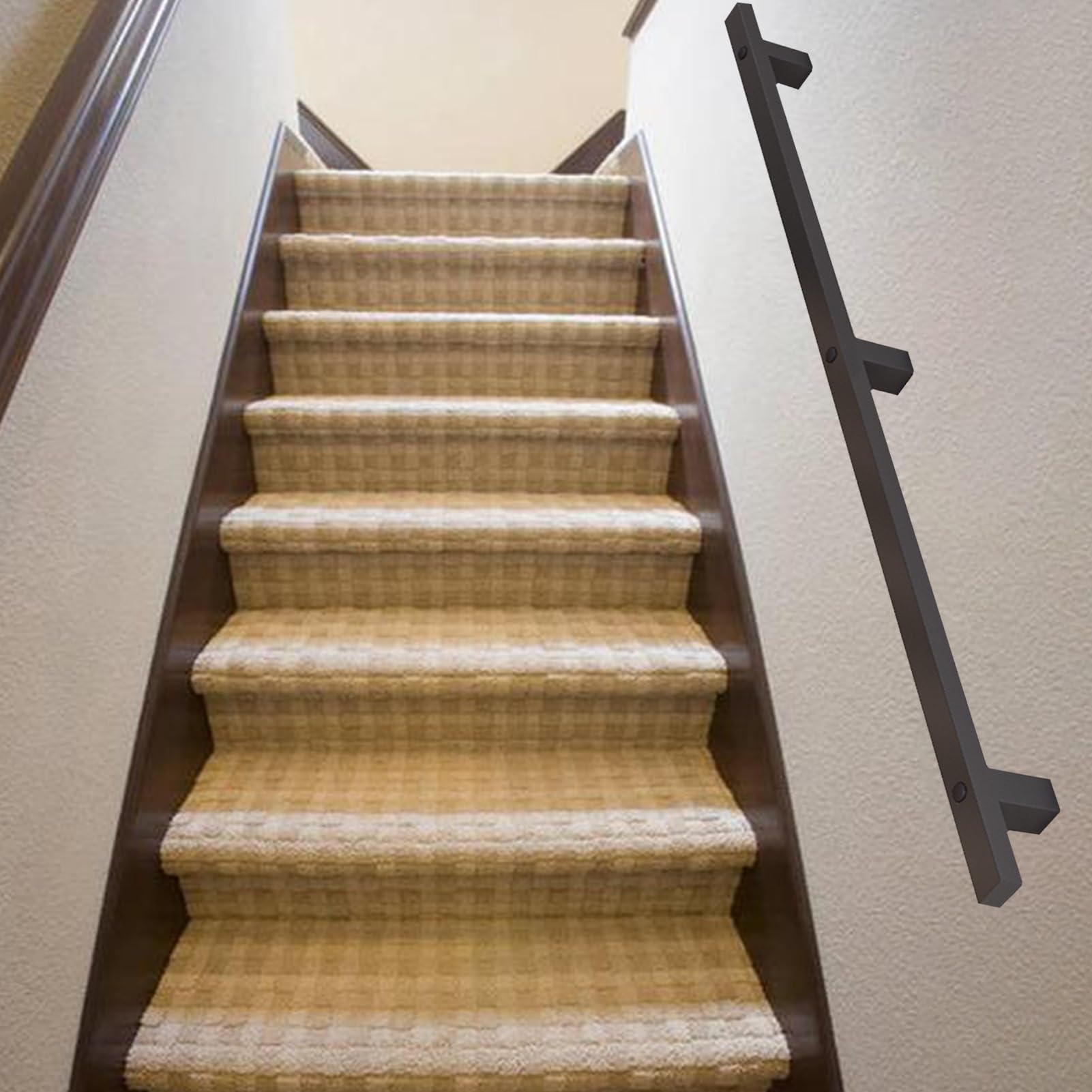 Rampe d'escalier extérieur et intérieur 420cm barre d'appui murale