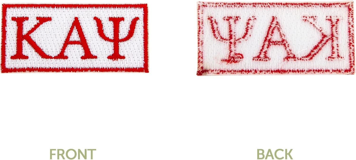 Desert Cactus Kappa Alpha Psi Patch – Embroidered Iron On/Sew On Applique for Blazers, Jackets, Backpacks, Bags, Hats & Tactical Gear – Kappas Nupes (Rectangle Letter Patch) (Pack of 2)
