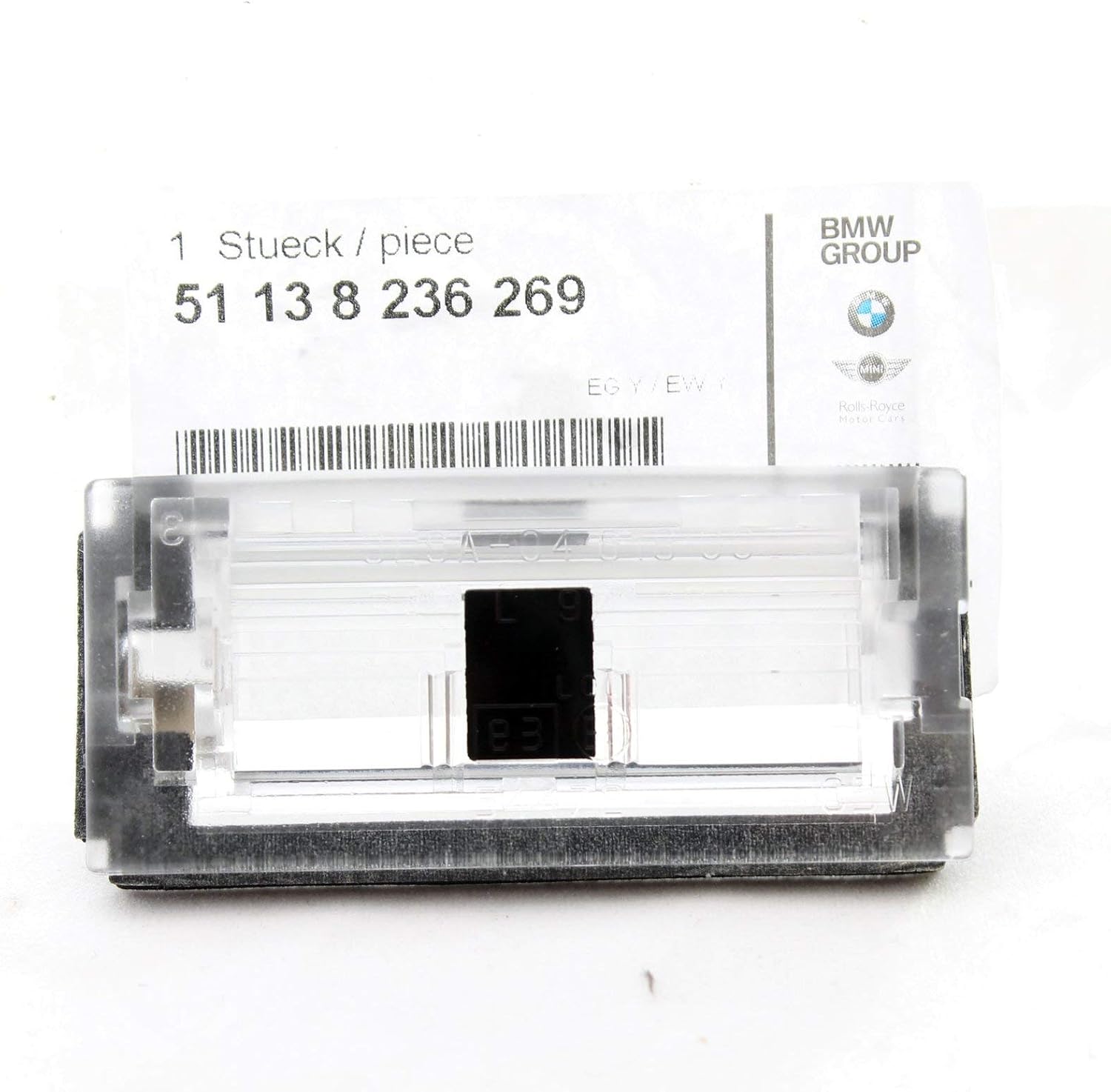 BMW Genuine License Plate Light Lens for 320i 323Ci 323i 325Ci 325i 325xi 328Ci 328i 330Ci 330i 330xi M3