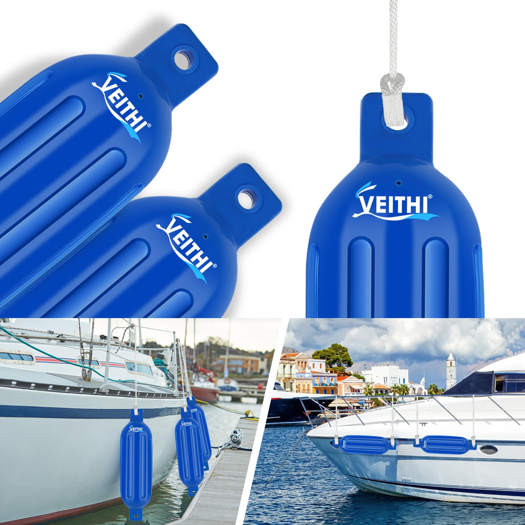 ボートフェンダー G4x4セット 新品 ロープ付 ポンプ付 216mmX686mm