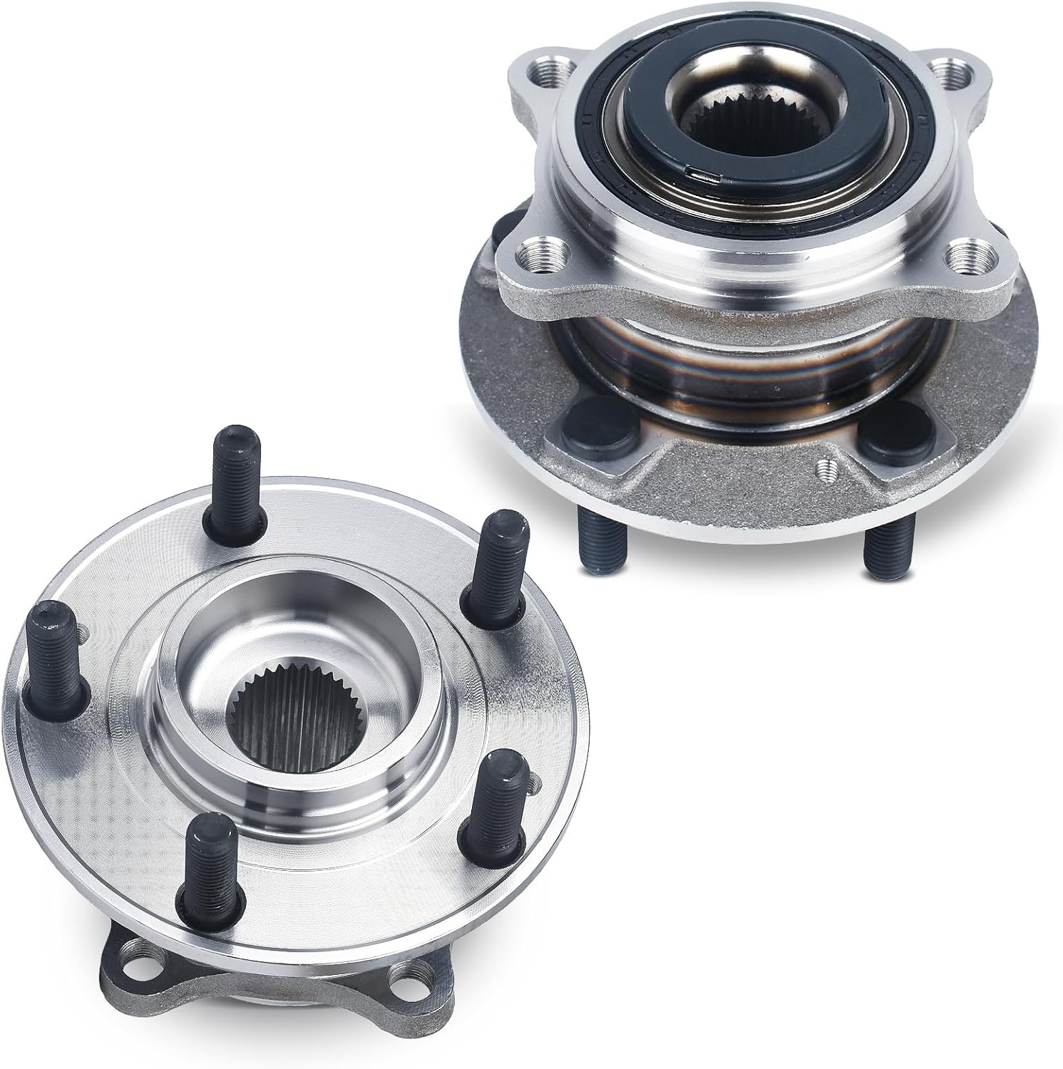 Autoround Pair 513374 Front Wheel Bearing and Hub Assembly Compatible with Hyundai Sonata 2015-2019/ Tucson 2016-2021/ Veloster N/Nexo, Kia Optima 2016-2020/ Sportage/Cadenza 5-Lugs