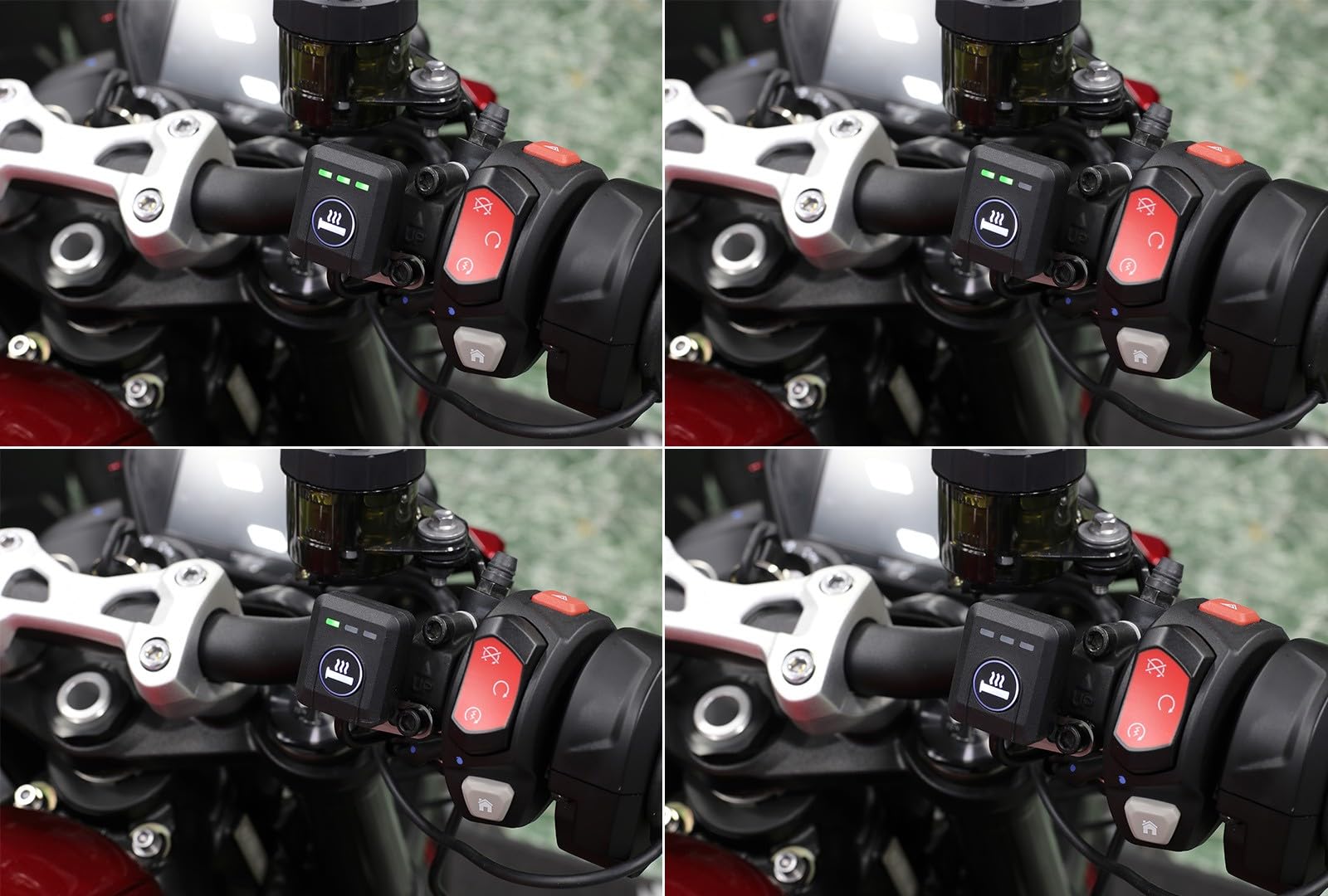 SEFIS Luxury Poignées chauffantes pour moto ATV Accessoires Grips Sportgripp 22 mm Quad