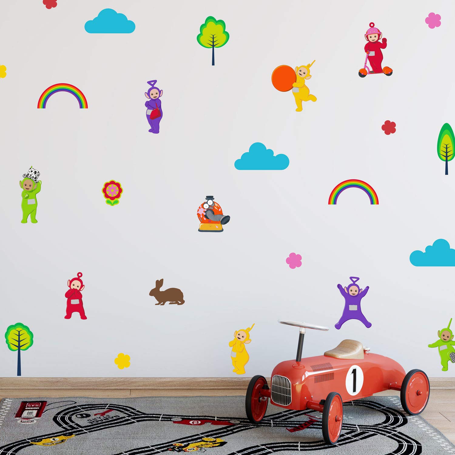 Teletubbies stickaround wall sticker pack | Official Teletubbies wall stickers | Perfect creating a Teletubbies themed room | UK