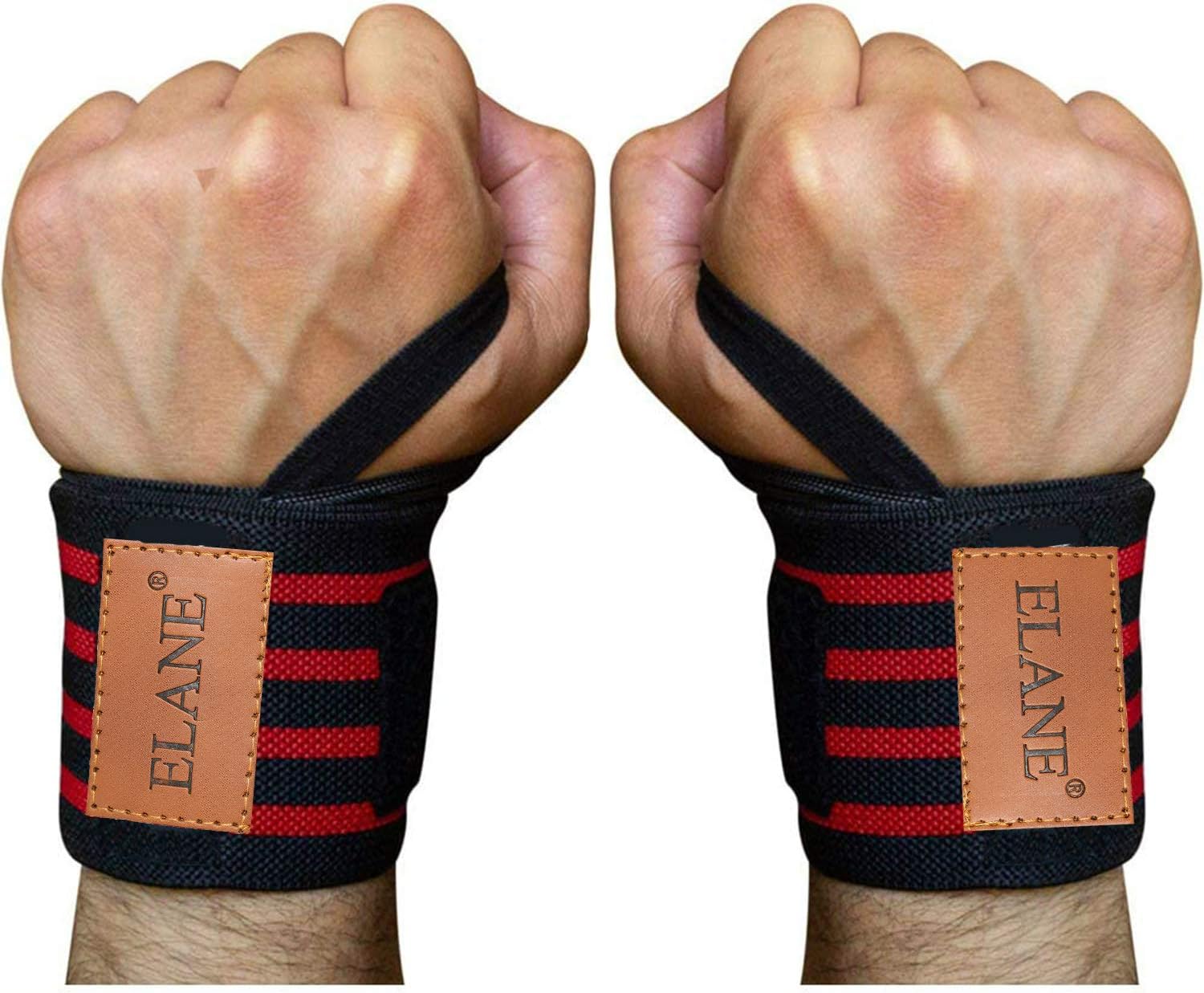 ELANE 2PCS/Pair Wrist Straps Support Braces Wraps for Powerlifting, Bodybuilding, Weight Lifting, Strength Training, Sports, One Size fits All Men& Women (Left and Right) (Camouflage Green) : Sports & Outdoors